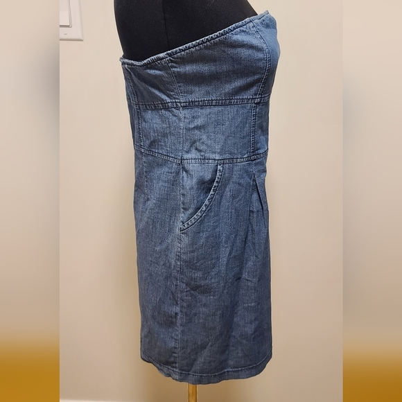 Extasy DENIM mini strapless dress size IT 44 - Picture 7 of 12